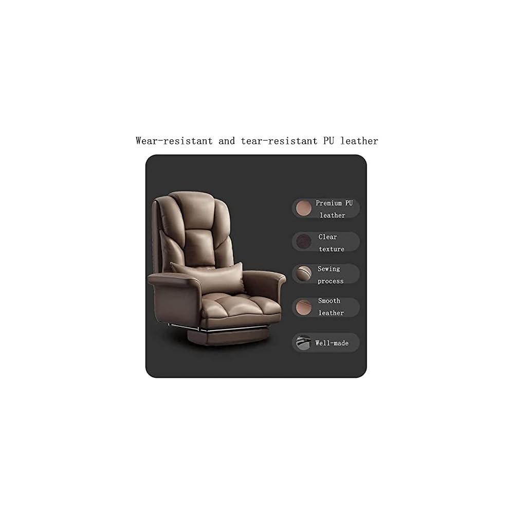 Home Office Chairs Boss Chair,Ergonomic Video Game Chairs,Comfortable Leather Reclining with Footstool,Desk Chair Recliner