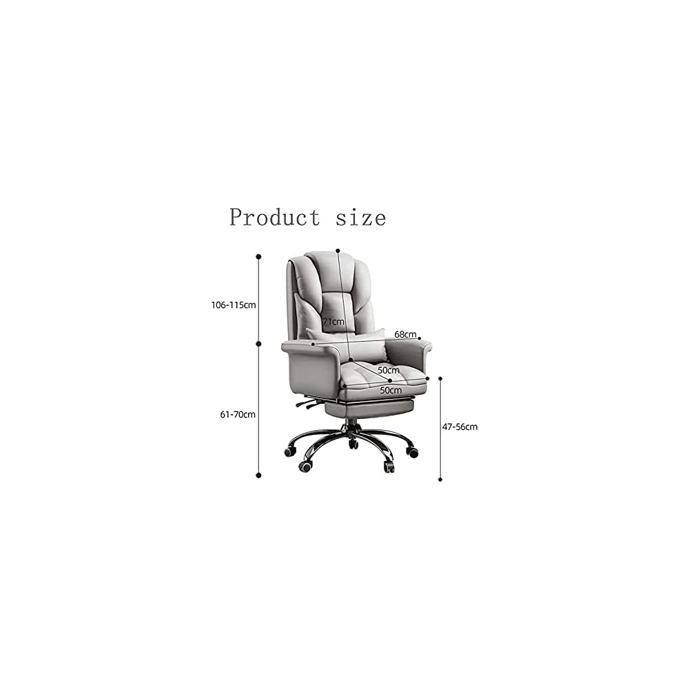 Home Office Chairs Boss Chair,Ergonomic Video Game Chairs,Comfortable Leather Reclining with Footstool,Desk Chair Recliner