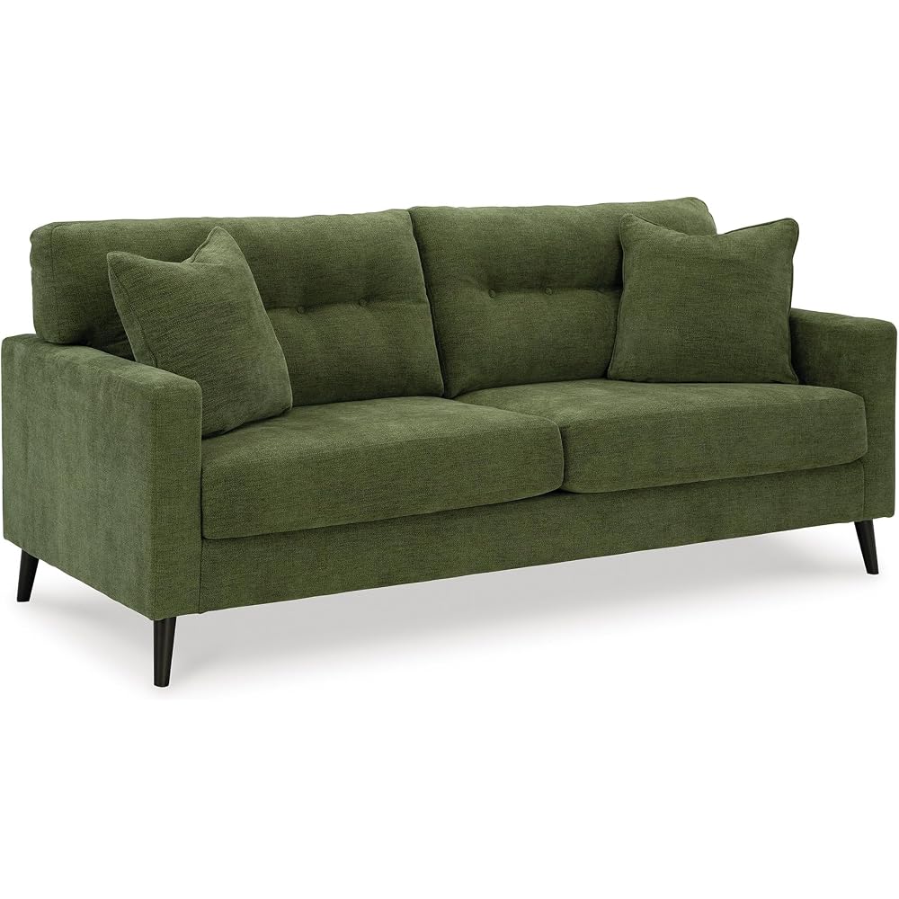Signature Design by Ashley Bixler Sofa, Mid-Century Modern Green Couch